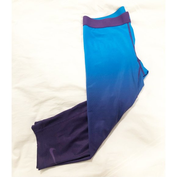 Nike Pro Compression Dry-Fit Ombre Capri Leggings - Picture 8 of 11